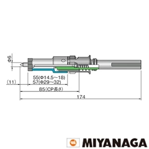PCPVD32 ミヤナガ PV 瓦用 ダイヤコアドリルセット 32