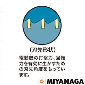 PCSW85R ミヤナガ 振動用 Sコア/ポリ SDS 85X130