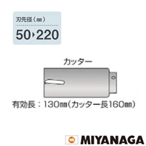 PCWS60C ミヤナガ ウッデイングコアドリル カッター 60X130