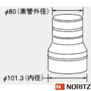 0706828 φ100-φ80レジューサS