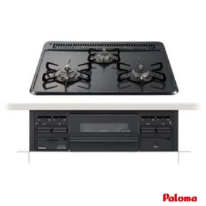 PKD-N36 13A ビルトインコンロ W600　ホーロートップ は60cm幅、ホーロートップで水なし片面焼グリルです。