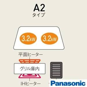 KZ-AN26S IHクッキングヒーター ビルトインタイプ Aシリーズは凍ったままIHグリル機能搭載。手間なく手軽に凍ったままの食材をそのまま焼き上げることができます。