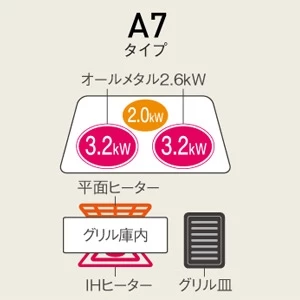 KZ-AN76S IHクッキングヒーター ビルトインタイプ Aシリーズは凍ったままIHグリル機能搭載。手間なく手軽に凍ったままの食材をそのまま焼き上げることができます。