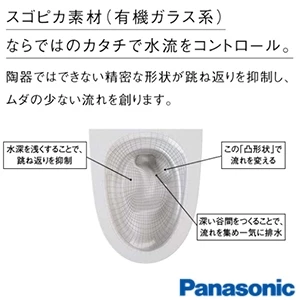 パナソニック XCH301PWST アラウーノＶ 便座なし[タンクレストイレ][手洗い付き][壁排水120mm]