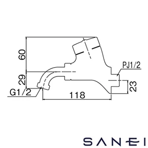 AT242 SANEI(サンエイ) ミズロック万能水栓 2.0