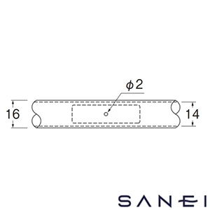 ECXH10-30P-16X100M SANEI(サンエイ) ドリップチューブ定流量型