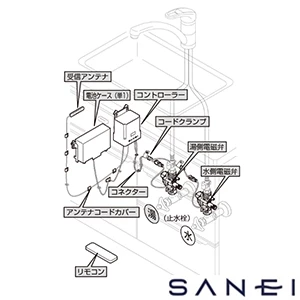 EK802-5X SANEI(サンエイ) ワイヤレススイッチセット（乾電池式）