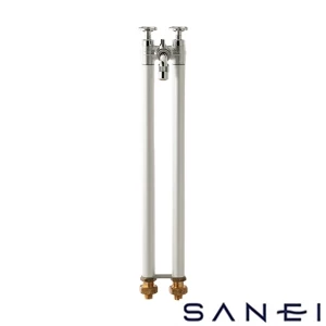 G21KS-S SANEI(サンエイ) 2管式湯水混合水栓柱ツインクルピラー