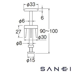 H36F-MDP-32 SANEI(サンエイ) ヘアーキャッチャー付ポップアップ栓