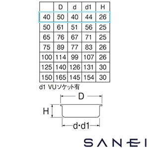 H417B-40 SANEI(サンエイ) ステンレス目皿