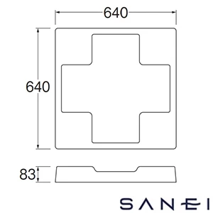 H5410N-640 SANEI(サンエイ) 洗濯機パン