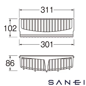 H5412F1-W SANEI(サンエイ) 洗濯機パン用カバー