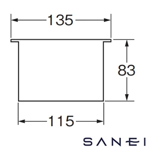 H650AF-S SANEI(サンエイ) 流し排水栓カゴ