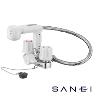 K3104VR-W SANEI(サンエイ) ツーバルブスプレー混合栓(洗髪用)