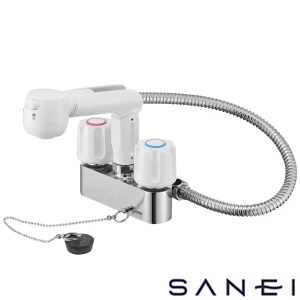 K31R-W SANEI(サンエイ) ツーバルブスプレー混合栓（洗髪用）