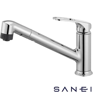 K87101JV-U-13 サンエイ(SANEI) シングルワンホールスプレー混合栓（省施工ナット付）