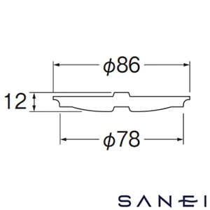 PH65PF-3 SANEI(サンエイ) 流し排水栓フタ