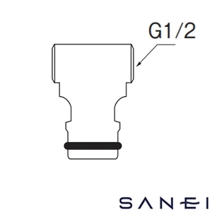 PL60-20-13 SANEI(サンエイ) 金属製オネジニップル