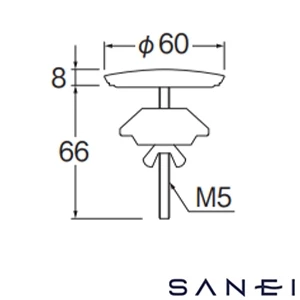 PR704 SANEI(サンエイ) カウンター化粧蓋