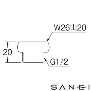 PT25-6A SANEI(サンエイ) パイプアダプター