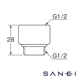 PT250-52 SANEI(サンエイ) スムーズ回転シャワーアダプター