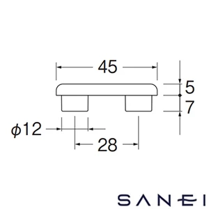 PW9022-42S SANEI(サンエイ) 便座クッションゴム