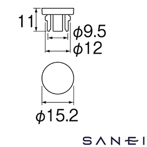 R425-1F-W SANEI(サンエイ) 洗濯機パン用キャップ