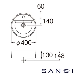 SR3270MK-W SANEI(サンエイ) 手洗器