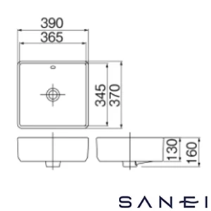 SR3270ML-W SANEI(サンエイ) 洗面器