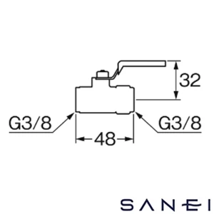 V60C-10 SANEI(サンエイ) メートルコック