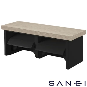 W2810-320-THD SANEI(サンエイ) ダブルペーパーホルダー棚付