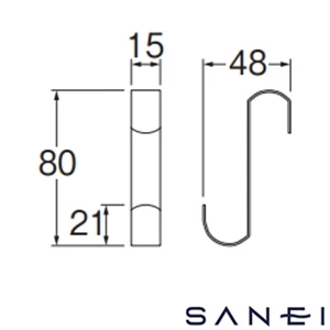 W8829-MDP SANEI(サンエイ) S字フック