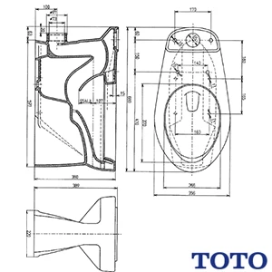 C720PR 腰掛式タンク密結形便器