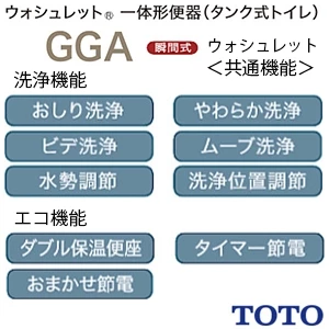CES9C30M TOTO GGA 一体型トイレ [GGA3][瞬間式]