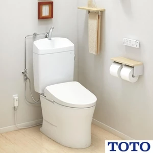 TOTO CS232B+SH233BA+TC301 ピュアレストQR+普通便座セット[組み合わせ便器][床排水200mm][手洗いあり][普通便座ソフト閉止付き][エロンゲートサイズ][洗浄水量4.8L]