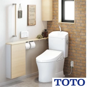 TOTO CS232BM+SH233BA+TCF4833S ピュアレストQR+アプリコットF3Wセット