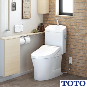 TOTO CS232BP+SH233BAK+TCF4744AK ピュアレストQR+アプリコットF4A[壁排水][排水芯120mm][手洗い付き]