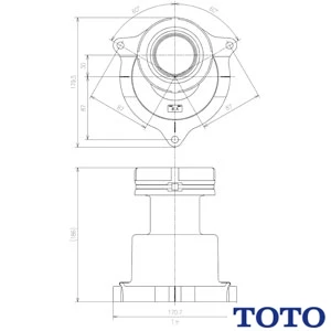 TOTO HH02054 排水アジャスタ本体部静音ワンピース便器(床排水)用床排水ソケット