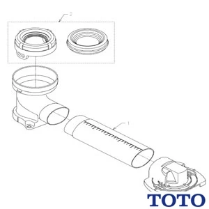 HH02073R TOTO 床排水アジャスターパブリックコンパクト便器・フラッシュバルブ式(リモデル)用