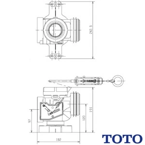 HH02076S TOTO 排水ソケットネオレストAH・RH・DH(手洗器付除く)壁排水ソケット[停電対応用]