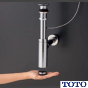 TOTO LSA704DASNW ベッセル式洗面器・シングル混合水栓セット[壁給水][床排水][ボトルトラップ ワンプッシュ式][幅450mm][奥行455mm][深さ120mm][容量3.0L]