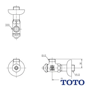 TOTO LSA704DASNW ベッセル式洗面器・シングル混合水栓セット[壁給水][床排水][ボトルトラップ ワンプッシュ式][幅450mm][奥行455mm][深さ120mm][容量3.0L]