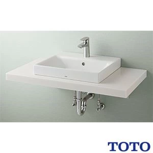 TOTO LSA722CAPND ベッセル式洗面器・シングル混合水栓セット[壁給水][壁排水][ワンプッシュ式][幅500mm][奥行450mm][深さ120mm][容量4.0L]