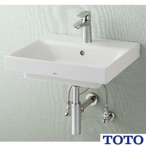 TOTO LSA722DBSNW ベッセル式洗面器・シングル混合水栓セット[床給水][床排水][ボトルトラップ ワンプッシュ式][幅500mm][奥行450mm][深さ120mm][容量4.0L]