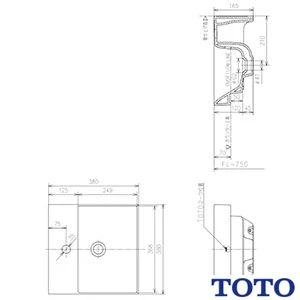 TOTO LSC721AAPNW ベッセル式洗面器・立水栓セット[壁給水][壁排水][目皿仕様][幅380mm][奥行380mm][深さ120mm][容量1.5L]