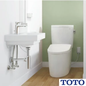 TOTO LSC722AASNW ベッセル式洗面器・立水栓セット[壁給水][床排水][目皿仕様][幅500mm][奥行450mm][深さ120mm][容量4.0L]