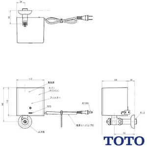 TOTO LSG704AAPND ベッセル式洗面器・自動水栓セット[壁給水][壁排水][目皿仕様(カバー付き)]