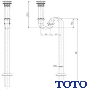 T22BS 床排水金具（25mm、Sトラップ）