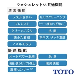 TOTO TCF6554AK#NW1 ウォシュレットSS3A【SS3A】【リモコン付き】【オート便器洗浄】【リモコン便器洗浄】【温風乾燥】
