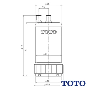 TOTO TH634-2 浄水カートリッジ[ビルトイン形][12物質除去タイプ][浄水器専用混合水栓(ビルトイン型)用]